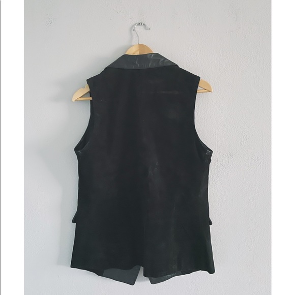 Vintage 1980’s-1990’s Leather Vest - Picture 6 of 6